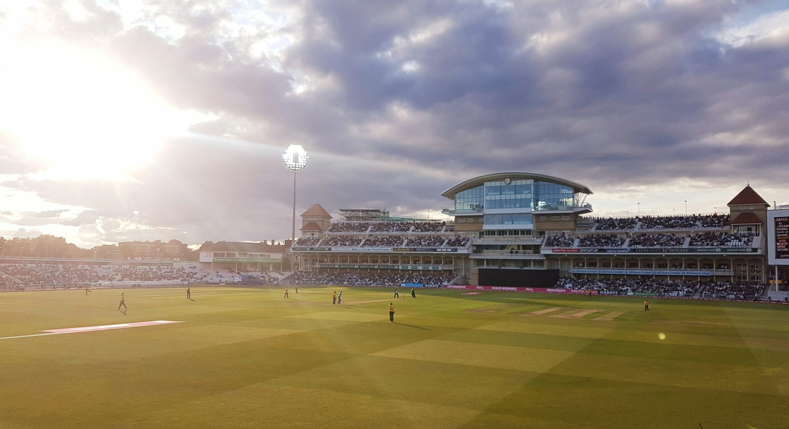 Trent Bridge Cricket Ground aerial view